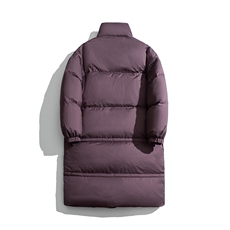 1白底美式复古潮牌中长款羽绒服大码过膝羽绒服男77930P258控378，男装羽绒服，星座226-2