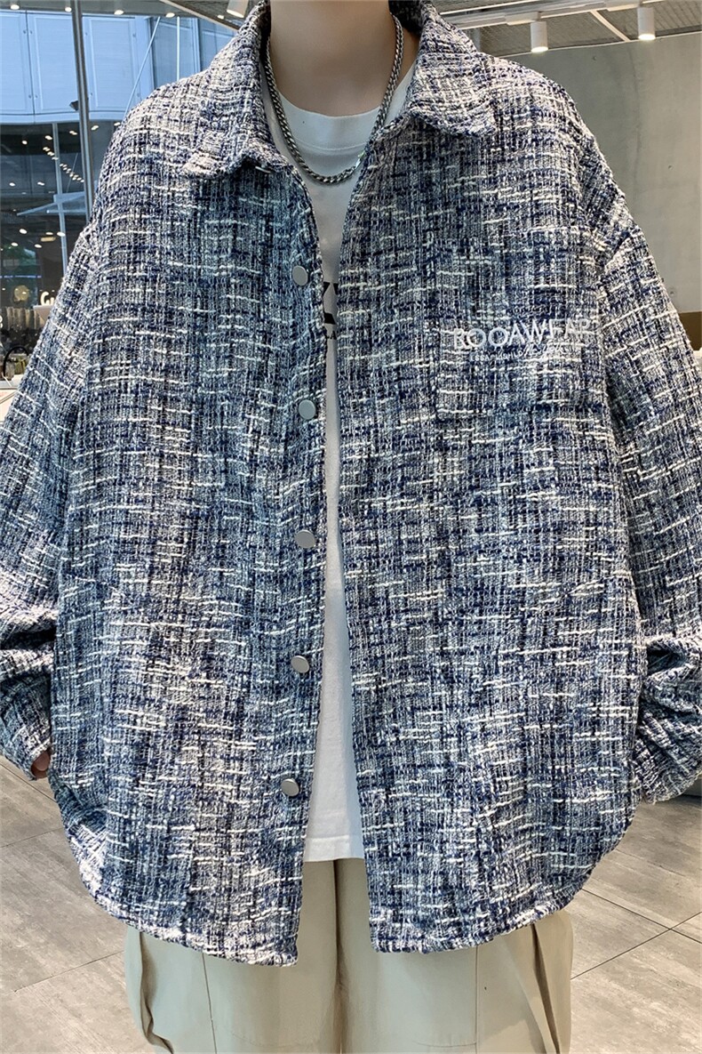 美式刺绣复古小香风格子夹克男女款潮牌百搭休闲学院棒球服上衣秋,男装夹克,星座505-2（原电商A260-1)