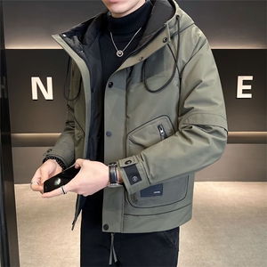 冬季羽绒服男2025新款连帽加厚保暖冲锋衣C317-Y8389-P195图片