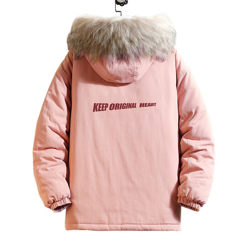 MM48071-P130冬季大毛领衣男士大码加厚袄男服砖墙挂拍,男装棉衣,电商A040A