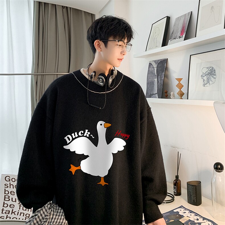 控78假两件毛衣男大码加绒针织衫男毛线衣M80273-P55加绒P70,男装针织衫/毛衣,电商A040