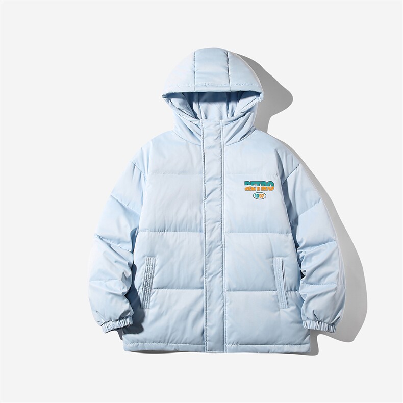 白底冬季简约时尚字母印花白鸭绒短款羽绒服外套YR131P225控298,男装羽绒服,电商A247-1