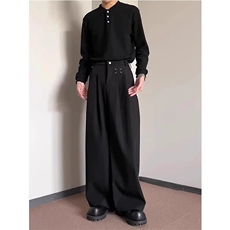 阔腿裤男女直筒休闲裤宽松百搭时尚拖地裤KA335-P36，男装休闲裤，星座208-5