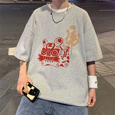 电商DSA028-DT22KG09棉P202023新款圆领印花短袖男控38，男装T恤，电商A028