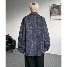 现货JK1165-特P65撞色秋冬美式宽松上衣休闲夹克大码外套，男装夹克，电商A059