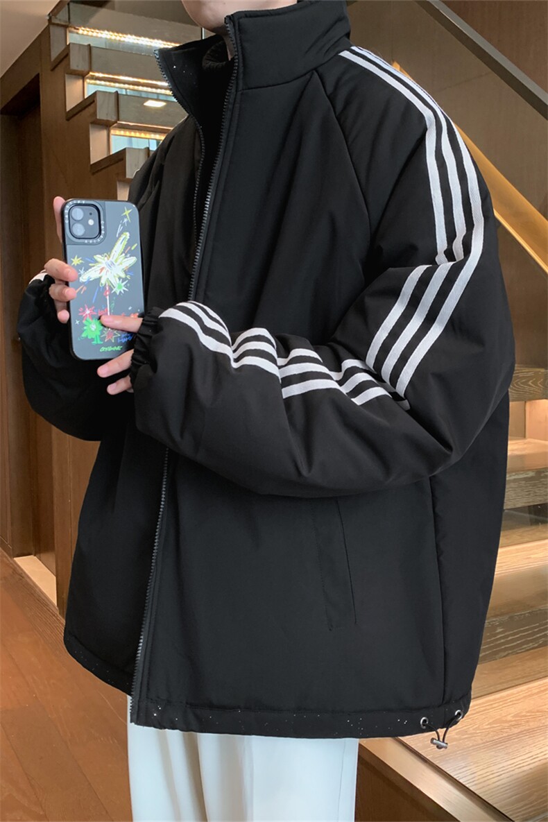 MY189/P95双面穿棉服冬季新款两面穿满天星棉衣宽松百搭加厚棉袄,男装棉衣,电商基地A050