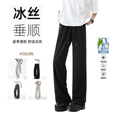 高弹冰丝速干休闲裤UPF50+防晒裤宽松微喇长裤A538特P35控58，男装休闲裤，电商A309