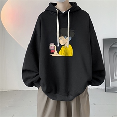 连帽卫衣男大码运动服帽衫外套WY2200-P35加绒款-P40，男装卫衣，电商A040