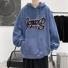 港风模特新款ins字母宽松连帽潮男卫衣情侣衫WY199P75限98，男装卫衣，电商A089-1
