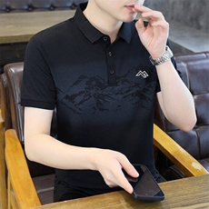 25057-P40夏季时尚休闲渐变短袖T恤男POLO衫，男装T恤，电商D310B-1