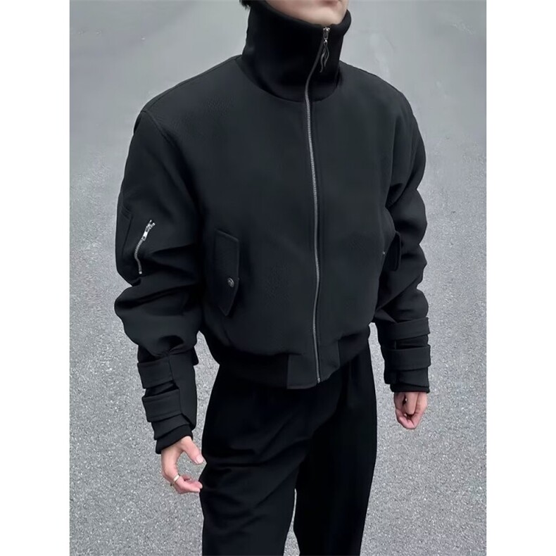 26春老钱风cleanfit纹理面料飞行员夹克外套W2003/特P75，男装夹克，电商B350