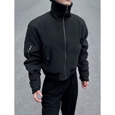 26春老钱风cleanfit纹理面料飞行员夹克外套W2003/特P75，男装夹克，电商B350