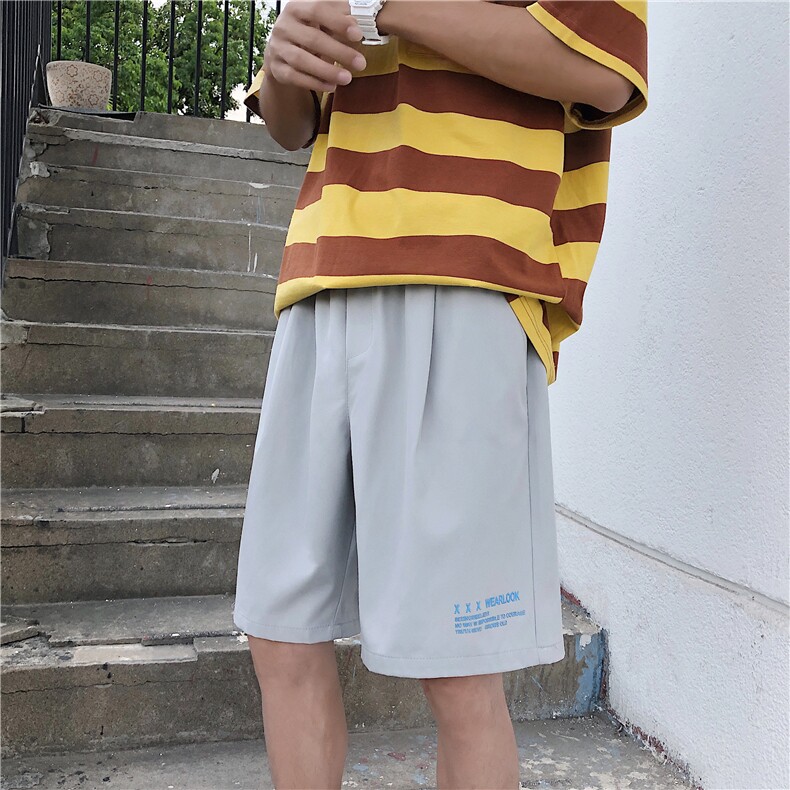 运动风2023春夏季超薄短裤休闲五分冰丝运动裤DK518-特批16,男装休闲裤,星座718-1