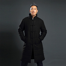 冬季风男棉衣加厚中长款唐装男中式棉服立领棉服8652-P180，男装棉衣，星座1105-3
