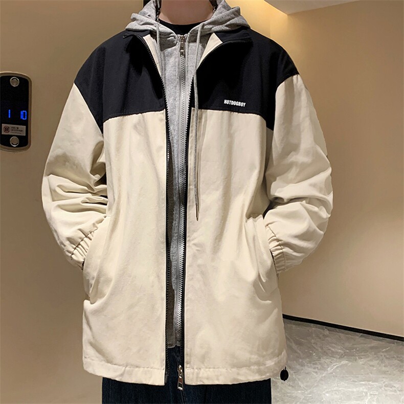 2021新款秋季韩版港风休闲外套潮流男生工装夹克上衣 W1239-P53图片
