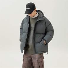 现货抖音得物可供视频三防加厚羽绒连帽棉衣外套面包棉服WM1277，男装棉衣，电商A486