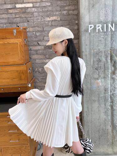 春款重工百褶，连衣裙，女装连衣裙，名莹