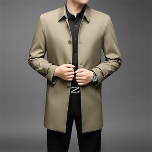 2023秋冬季可卸内胆中长款中老年休闲羽绒服爸爸装ZL2176-P250图片