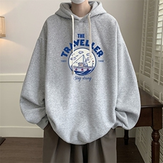 连帽卫衣男大码胖子帽衫大号运动服WY2410-P35，男装卫衣，电商A040