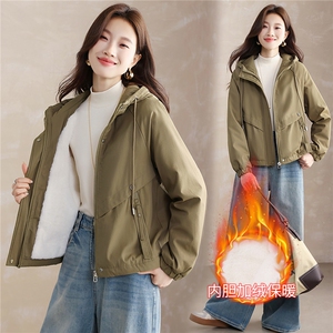 现货！现货！2025冬季女装新款加绒加厚棉衣棉服图片