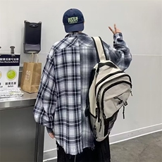 2025新款拼接格子衬衫CC39P45，男装衬衫，星座1108