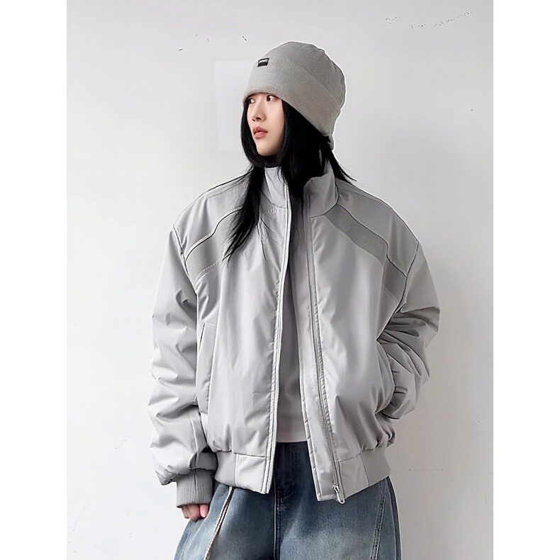 美式潮牌复古解构加厚短款棉服男女冬季保暖百搭立领棉衣,男装棉衣,星座410-6（原星座1304-1）