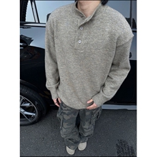 几万现货高品质亨利领套头毛衣针织衫打底衫M607-P45特，男装针织衫/毛衣，星座1212