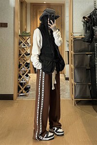 2026秋季高街织带编织绳休闲裤长裤 XZ604-KP79-P55控68图片