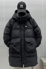 2024中长款90白鸭绒连帽羽绒服男，男装羽绒服，钱塘735