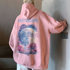 2024美式复古松连帽麂皮绒卫衣XZ301B-JB1001-P55，男装卫衣，星座301B