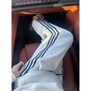 美式三条杠卫裤男秋季裤子直筒运动裤X529-P37图片