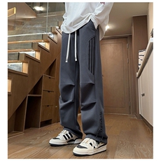 2025秋冬新款美式高街个性设计时尚百搭大码休闲卫裤P45，男装休闲裤，电商B388