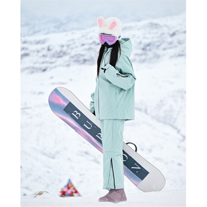 抗寒防水防风保暖男女潮大码滑雪服套装HF66+K1002J加绒P240控388图片