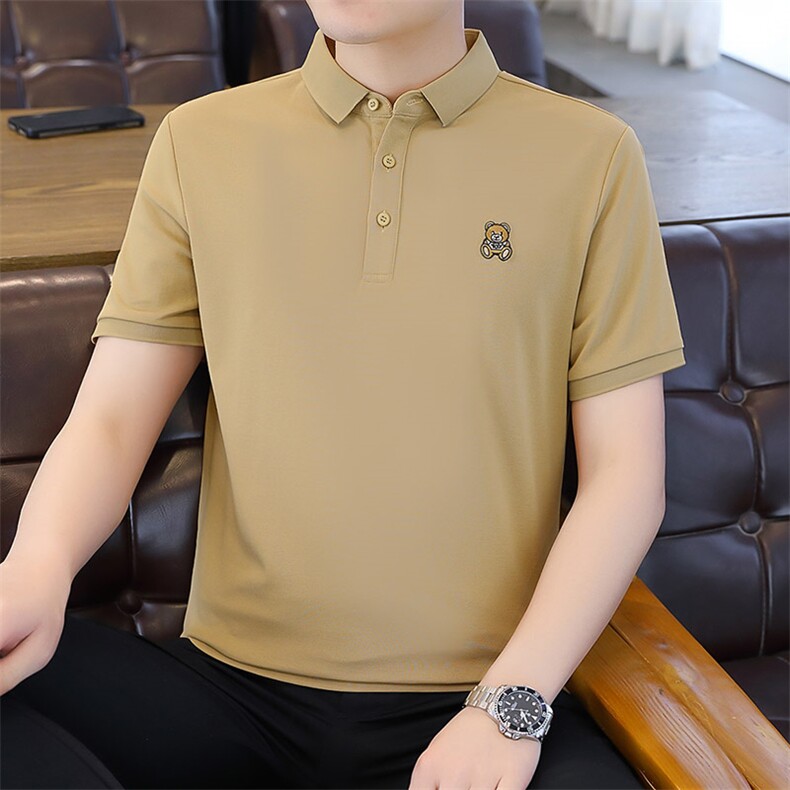 2025夏季新款男士潮流时尚休闲短袖POIO衫8083-P33,男装T恤,星座1215-1