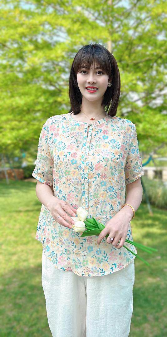 纯苎连衣裙小衫裤子裙子衬衣 时尚风 风淑女风休闲风，女装连衣裙，川哲