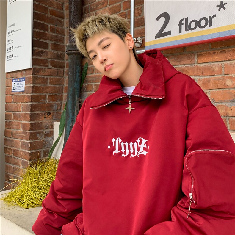 冬季套头设计加厚棉衣卫衣保暖外套MWY2311-P115控158抖音控178,男装棉衣,电商B370