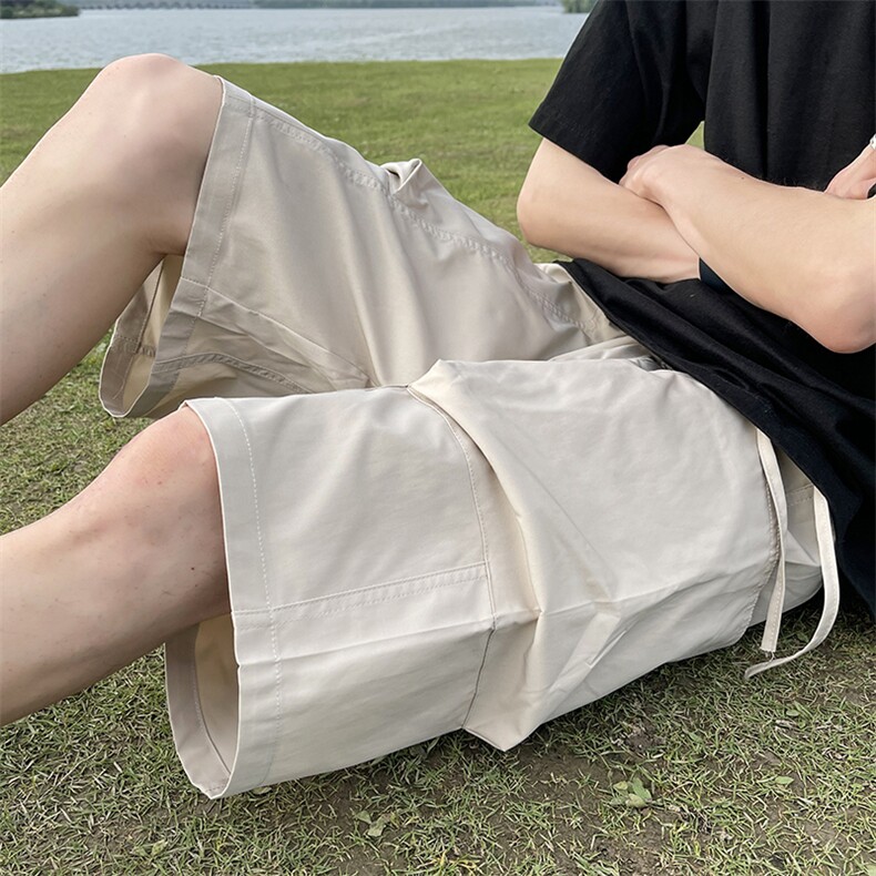 供视频~双层大口袋工装短裤防水面料A454特P35控55,男装牛仔裤,电商A309