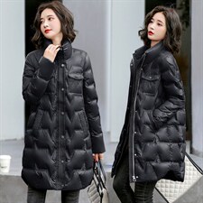 2022冬装新款羽绒服女时尚韩版休闲立领保暖外套，女装羽绒服，铭街依杨