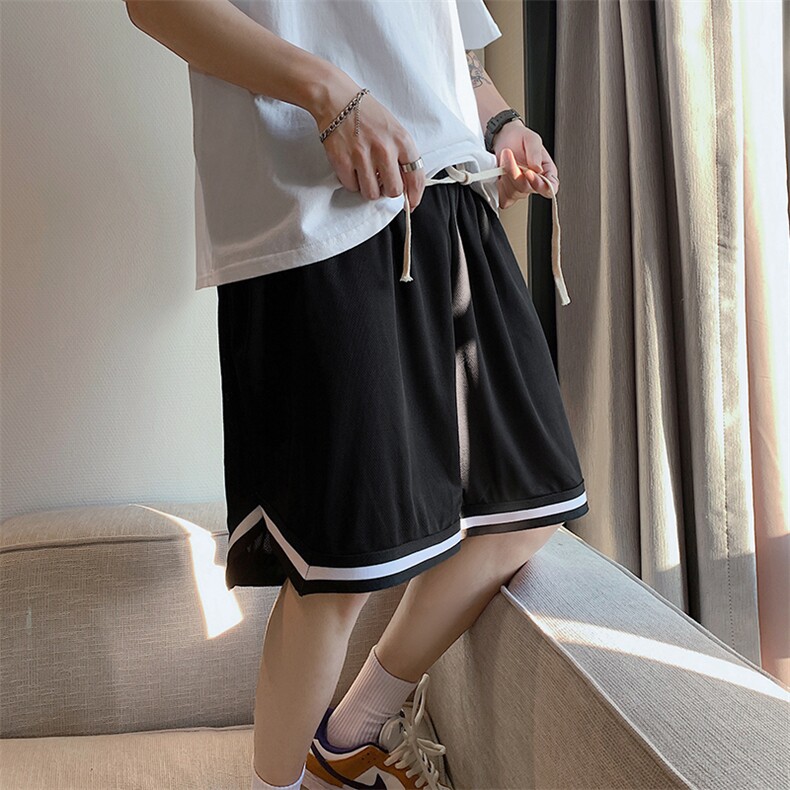 冰丝网眼篮球五分短裤夏季休闲条纹沙滩裤-LD300-P25控38,男装牛仔裤,星座216(原A116)