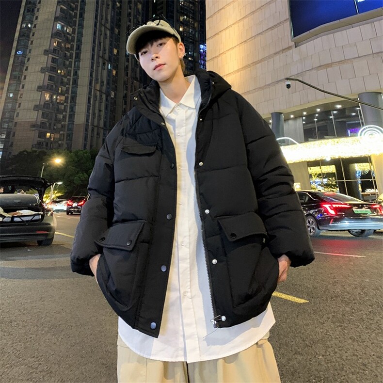 新款棉衣男冬季面包服连帽加厚青少年ins潮牌袄子外套M559P90,男装棉衣,星座1116-2