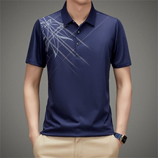 男装中老年翻领POLO衫短袖商务休闲宽松潮流爸爸装LZ68330-P50，男装Polo衫，星座1105-3