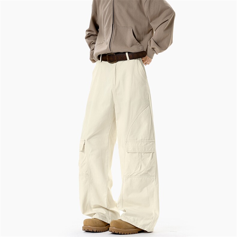 无影墙A2218TP60控98-日系感纯色工装裤男春季大口袋休闲裤子，男装工装外套，电商B241