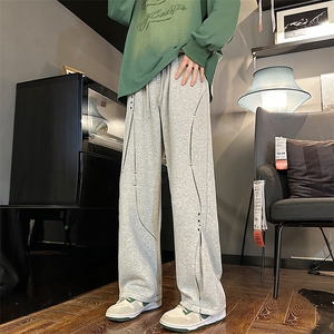 B266-C09-P55 23春季新款设计宽松立体解构休闲长裤图片