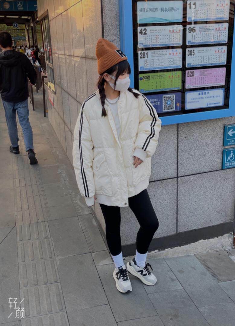韩版情侣款羽绒服，女装羽绒服，玩美