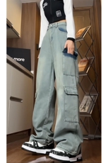 现货主推大口袋工装牛仔裤NB2522-P55控75，男装牛仔裤，电商C303