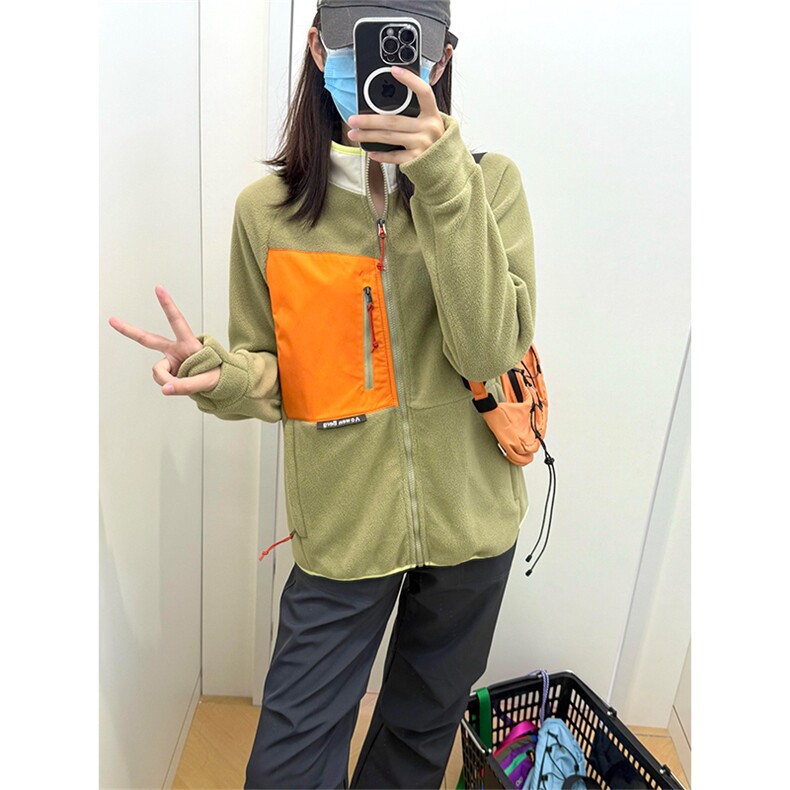 高品户外情侣冲锋衣内胆软壳卫衣摇粒绒登山抓绒衣男女A1163-P78,男装夹克,星座1505