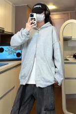 无帽绳版双拉链开衫卫衣男sks200-特p35，男装卫衣，电商B371