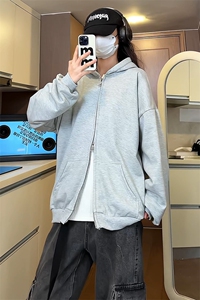 无帽绳版  双拉链开衫卫衣男  sks200-特p35图片
