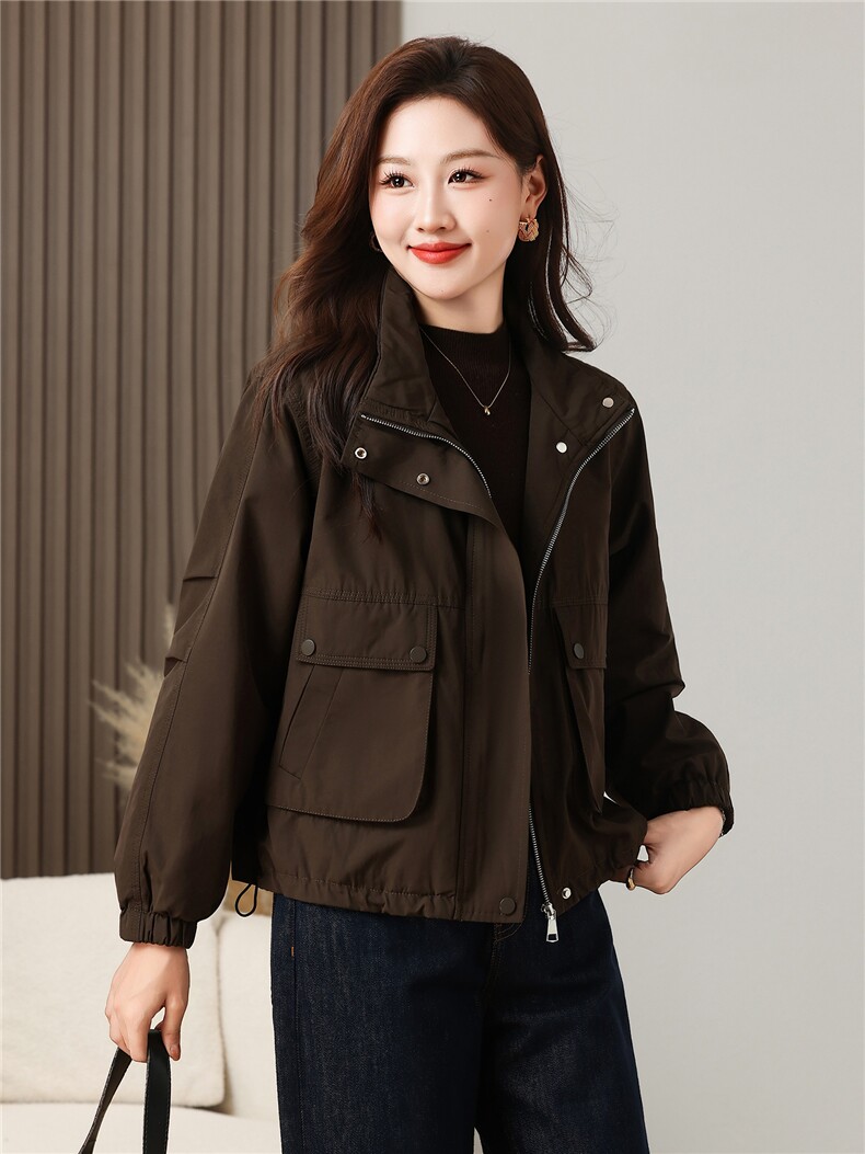 棉衣女冬季休闲外套纯色加棉加厚保暖外套,女装棉衣/棉服,芙芮