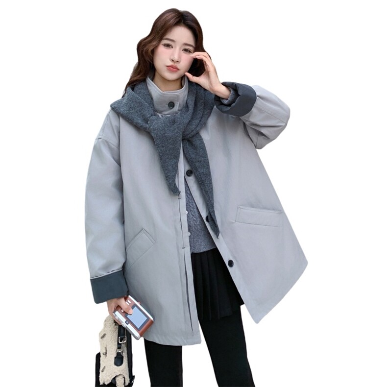 【档口现货】撞色配围巾款高定羽绒服2C233-816-P275-K369,女装羽绒服,2C233